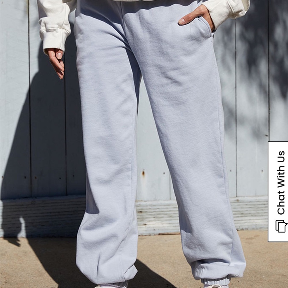 John Galt Light Blue Rosa Sweatpants One Size